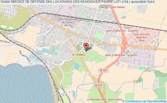 plan association Amicale De Defense Des Locataires Des Residences Pierre Loti (cnl) Aytré