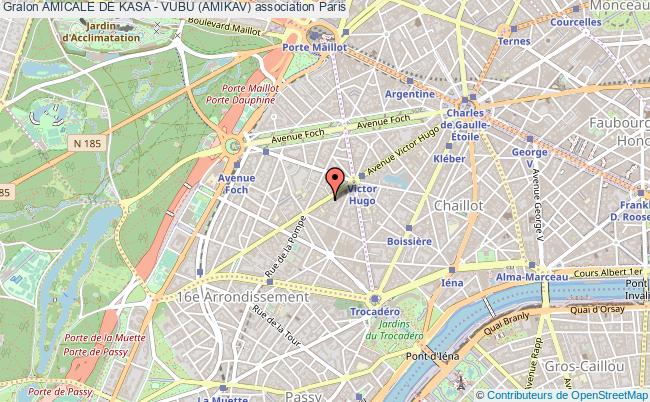 plan association Amicale De Kasa - Vubu (amikav) Paris