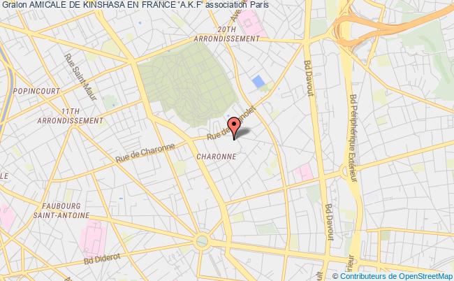 plan association Amicale De Kinshasa En France 'a.k.f' Paris
