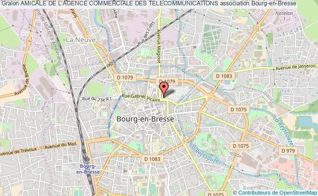 plan association Amicale De L'agence Commerciale Des Telecommunications Bourg-en-Bresse