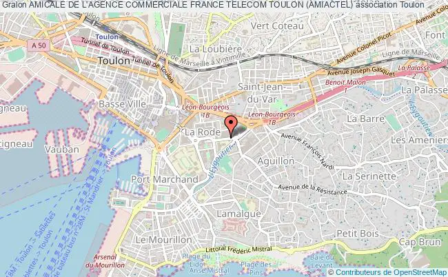 plan association Amicale De L'agence Commerciale France Telecom Toulon (amiactel) Toulon