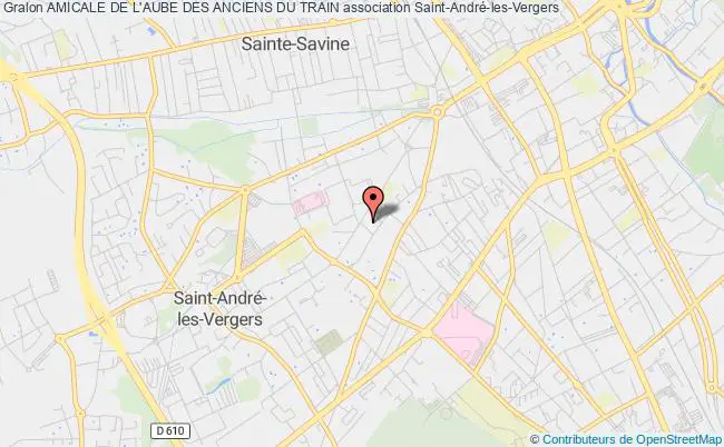 plan association Amicale De L'aube Des Anciens Du Train Saint-André-les-Vergers
