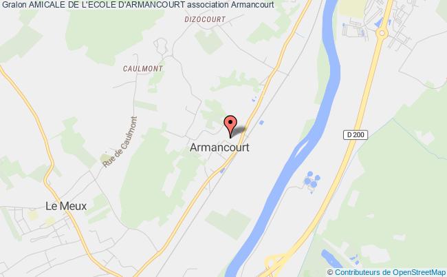 plan association Amicale De L'ecole D'armancourt Armancourt
