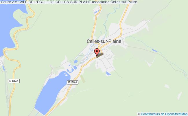 plan association Amicale De L'ecole De Celles-sur-plaine Celles-sur-Plaine