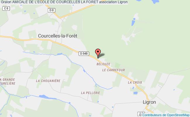 plan association Amicale De L'ecole De Courcelles La Foret Ligron