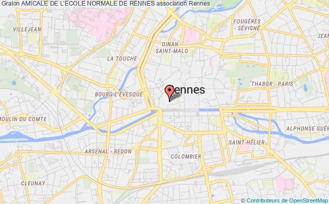 plan association Amicale De L'ecole Normale De Rennes Rennes