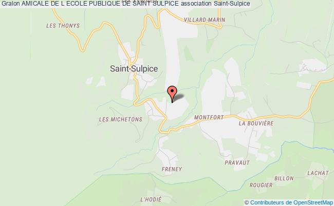 plan association Amicale De L Ecole Publique De Saint Sulpice Saint-Sulpice