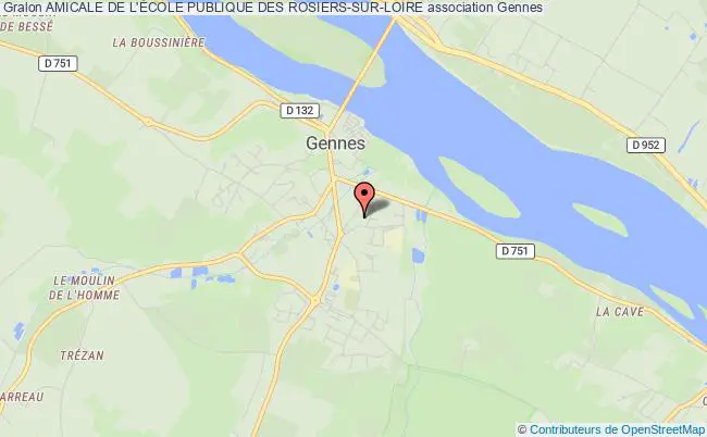 plan association Amicale De L'École Publique Des Rosiers-sur-loire Gennes-Val de Loire