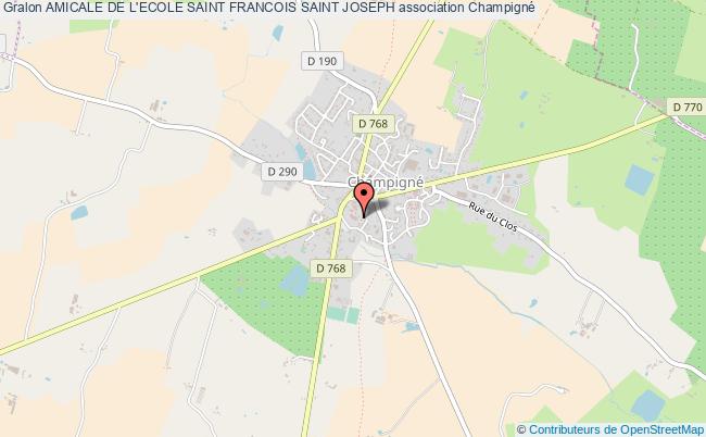 plan association Amicale De L'ecole Saint Francois Saint Joseph Champigné