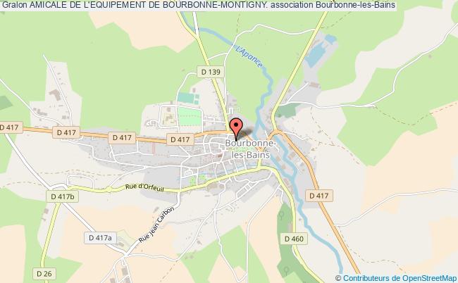 plan association Amicale De L'equipement De Bourbonne-montigny. Bourbonne-les-Bains
