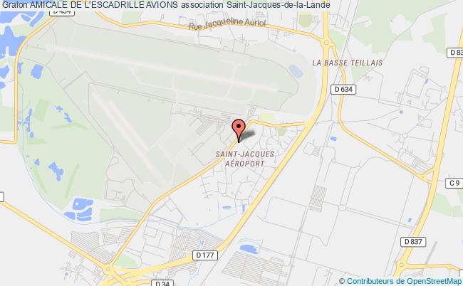 plan association Amicale De L'escadrille Avions Saint-Jacques-de-la-Lande