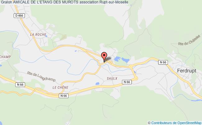 plan association Amicale De L'etang Des Murots Rupt-sur-Moselle