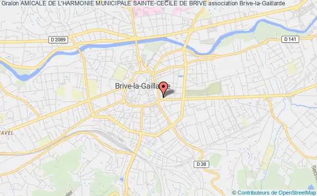 plan association Amicale De L'harmonie Municipale Sainte-cecile De Brive Brive-la-Gaillarde