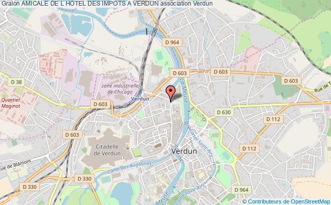 plan association Amicale De L Hotel Des Impots A Verdun Verdun