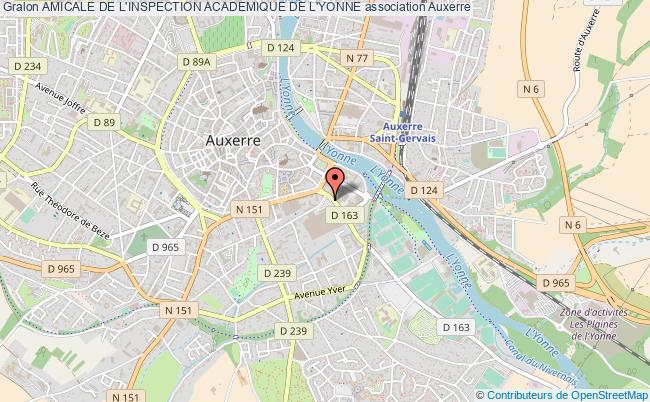 plan association Amicale De L'inspection Academique De L'yonne Auxerre