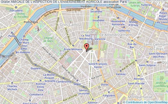 plan association Amicale De L'inspection De L'enseignement Agricole Paris