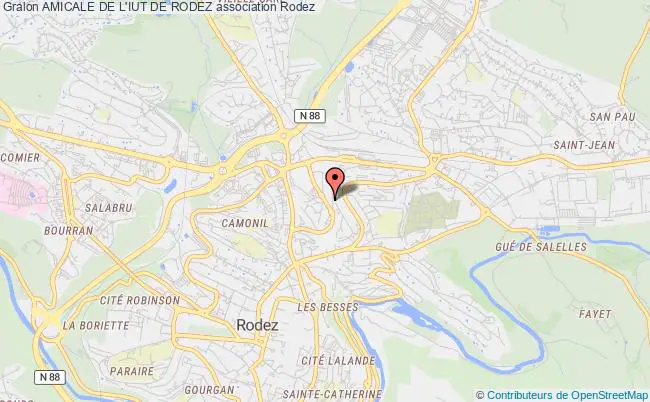plan association Amicale De L'iut De Rodez Rodez