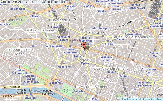 plan association Amicale De L'opera Paris