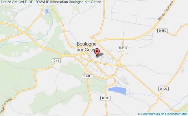 plan association Amicale De L'ovalie Boulogne-sur-Gesse
