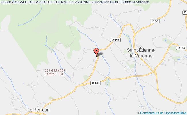 plan association Amicale De La 2 De St Etienne La Varenne Saint-Étienne-la-Varenne