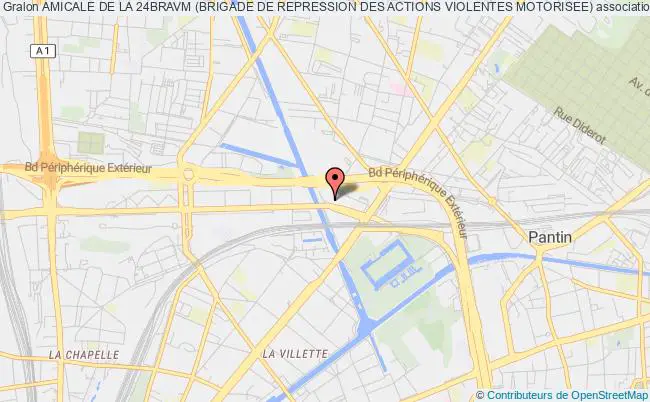 plan association Amicale De La 24bravm (brigade De Repression Des Actions Violentes Motorisee) Paris