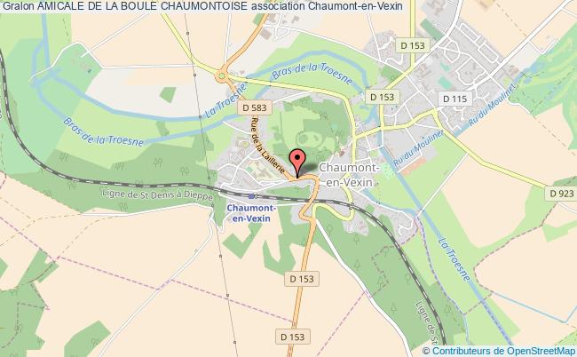 plan association Amicale De La Boule Chaumontoise Chaumont-en-Vexin