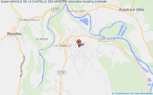 plan association Amicale De La Chapelle Des Mineurs Auzat-la-Combelle
