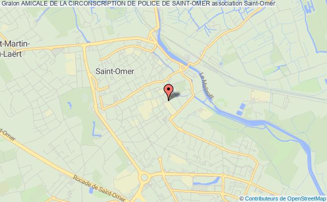 plan association Amicale De La Circonscription De Police De Saint-omer Saint-Omer