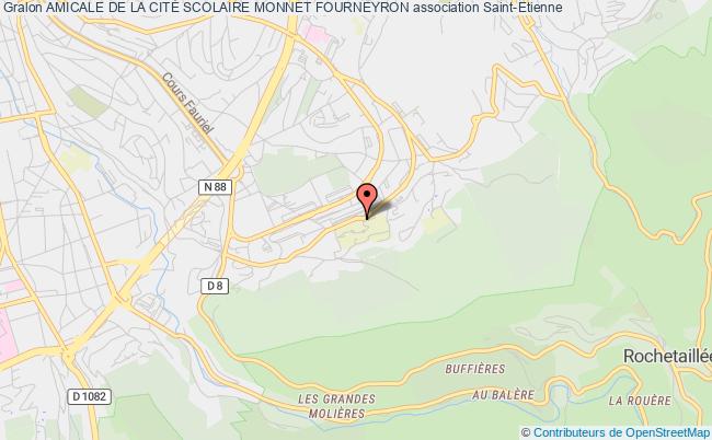 plan association Amicale De La CitÉ Scolaire Monnet Fourneyron Saint-Étienne
