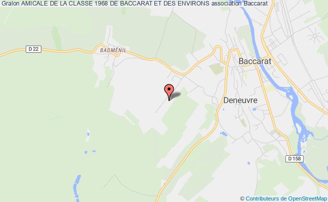 AMICALE DE LA CLASSE 1968 DE BACCARAT ET DES ENVIRONS