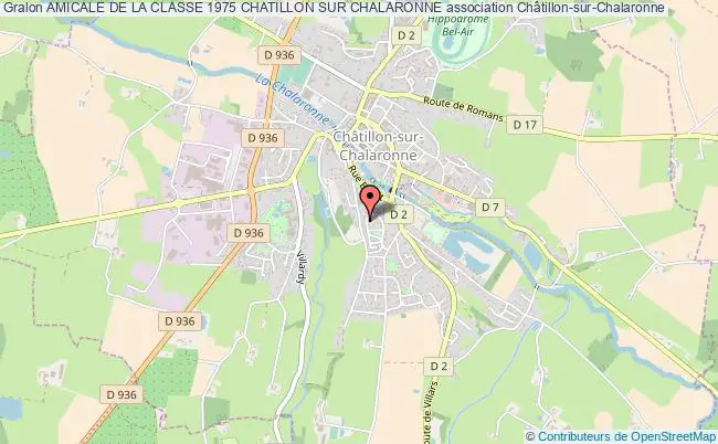 plan association Amicale De La Classe 1975 Chatillon Sur Chalaronne Châtillon-sur-Chalaronne