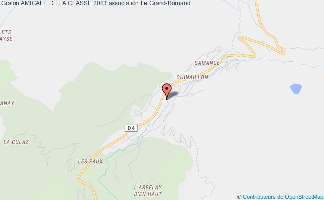 plan association Amicale De La Classe 2023 Grand-Bornand