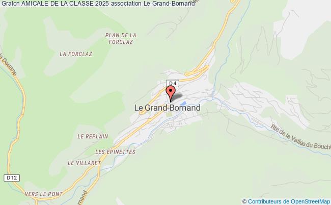 plan association Amicale De La Classe 2025 Grand-Bornand