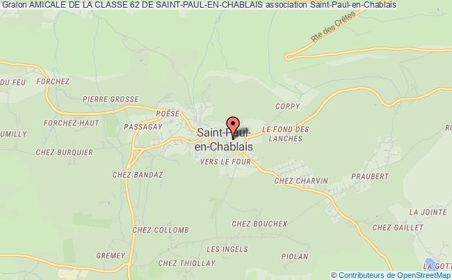 plan association Amicale De La Classe 62 De Saint-paul-en-chablais Saint-Paul-en-Chablais