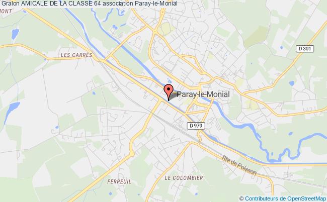 plan association Amicale De La Classe 64 Paray-le-Monial