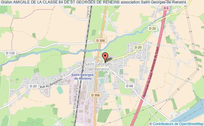plan association Amicale De La Classe 84 De St Georges De Reneins Saint-Georges-de-Reneins
