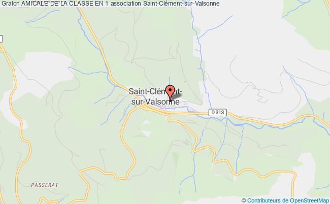plan association Amicale De La Classe En 1 Saint-Clément-sous-Valsonne