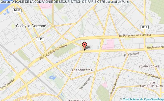 plan association Amicale De La Compagnie De Securisation De Paris Cs75 Paris