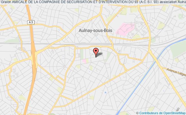 plan association Amicale De La Compagnie De Securisation Et D'intervention Du 93 (a.c.s.i. 93) Aulnay-sous-Bois