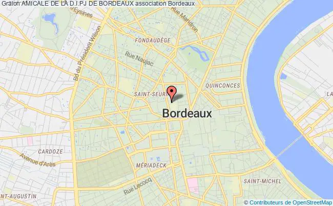 plan association Amicale De La D.i.pj De Bordeaux Bordeaux