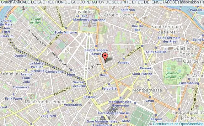 plan association Amicale De La Direction De La Cooperation De Securite Et De Defense (adcsd) Paris