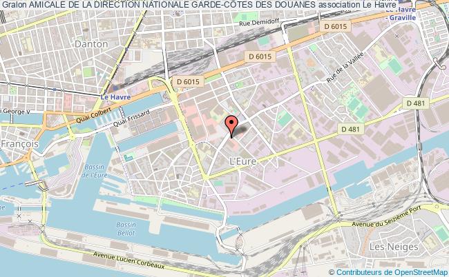 plan association Amicale De La Direction Nationale Garde-cÔtes Des Douanes Havre