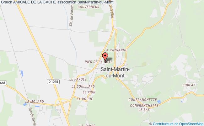plan association Amicale De La Gache Saint-Martin-du-Mont