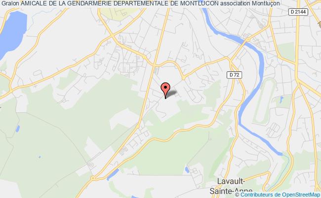plan association Amicale De La Gendarmerie Departementale De Montlucon Montluçon