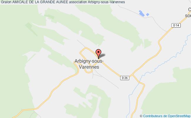 plan association Amicale De La Grande Aunee Arbigny-sous-Varennes