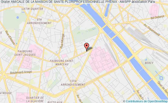 plan association Amicale De La Maison De Sante Pluriprofessionnelle PhÉnix - Amspp Paris