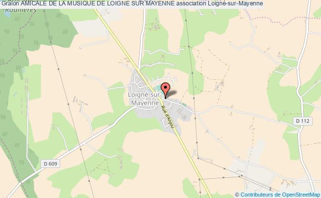 plan association Amicale De La Musique De Loigne Sur Mayenne Loigné-sur-Mayenne