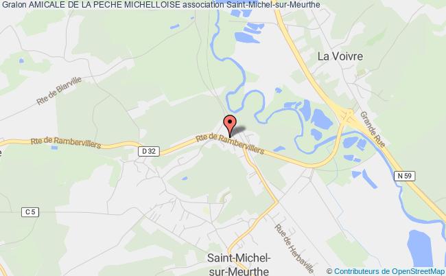 plan association Amicale De La Peche Michelloise Saint-Michel-sur-Meurthe