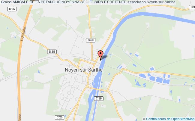 plan association Amicale De La Petanque Noyennaise - Loisirs Et Detente Noyen-sur-Sarthe