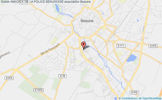 plan association Amicale De La Police Beaunoise Beaune